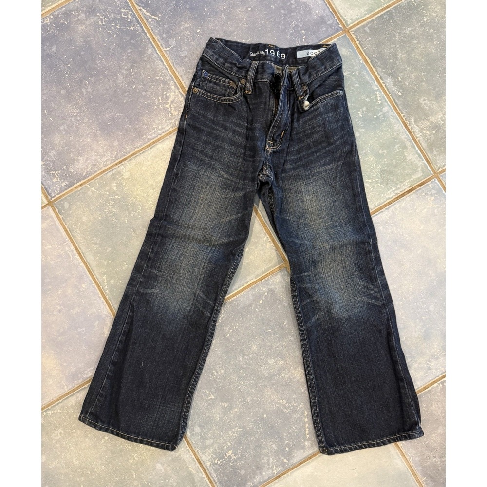 Gap Kids Denim Dark Wash Boot Fit Jeans Boys 7 Slim